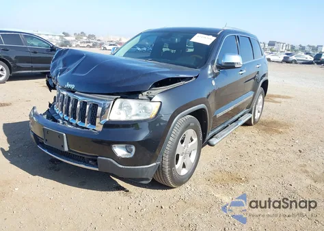 2013 Jeep Grand Cherokee Overland z USA, uszkodzony, nr VIN 1C4RJFCT4DC543899